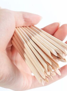 50/100pcs Nail Art Pusher Orange Wood Sticks Cuticle Pusher