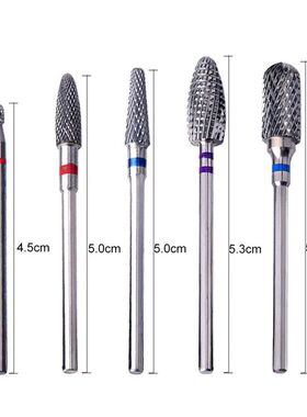 5 Pcs Tungsten Steel Milling Cutter For Manicure  Removing G