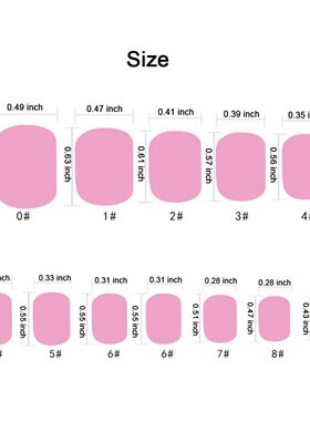 24 Pcs Mirror Chrome Kids Nails Press On Metalic False Nail