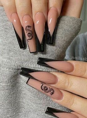 Detachable Butfly Rhinestone Ballerina False Nails Wearable