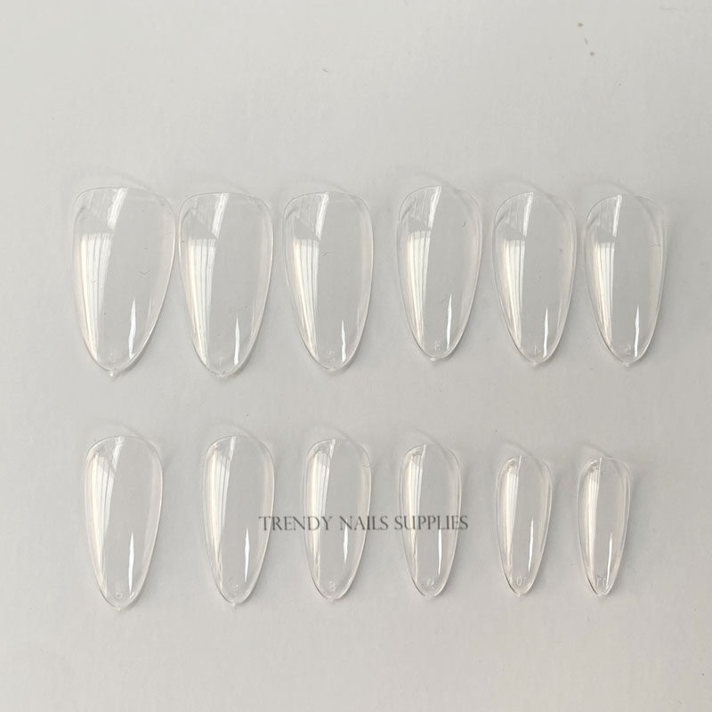 Gel Nail Extensions Soft Gel Press On Nail Tips Short Stilet - 图1