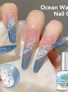 Wave White Dyeing Gel, Bubble Dyeing Liquid, Marble Ink-wash