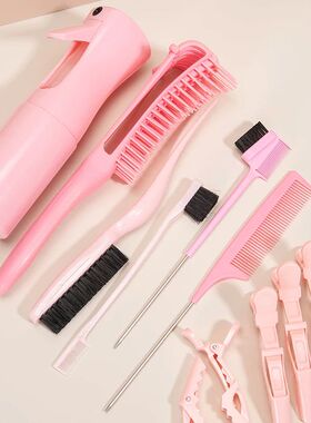 Detangling Brush 10 Pieces Hair Brush Set For Afro Curly Coi