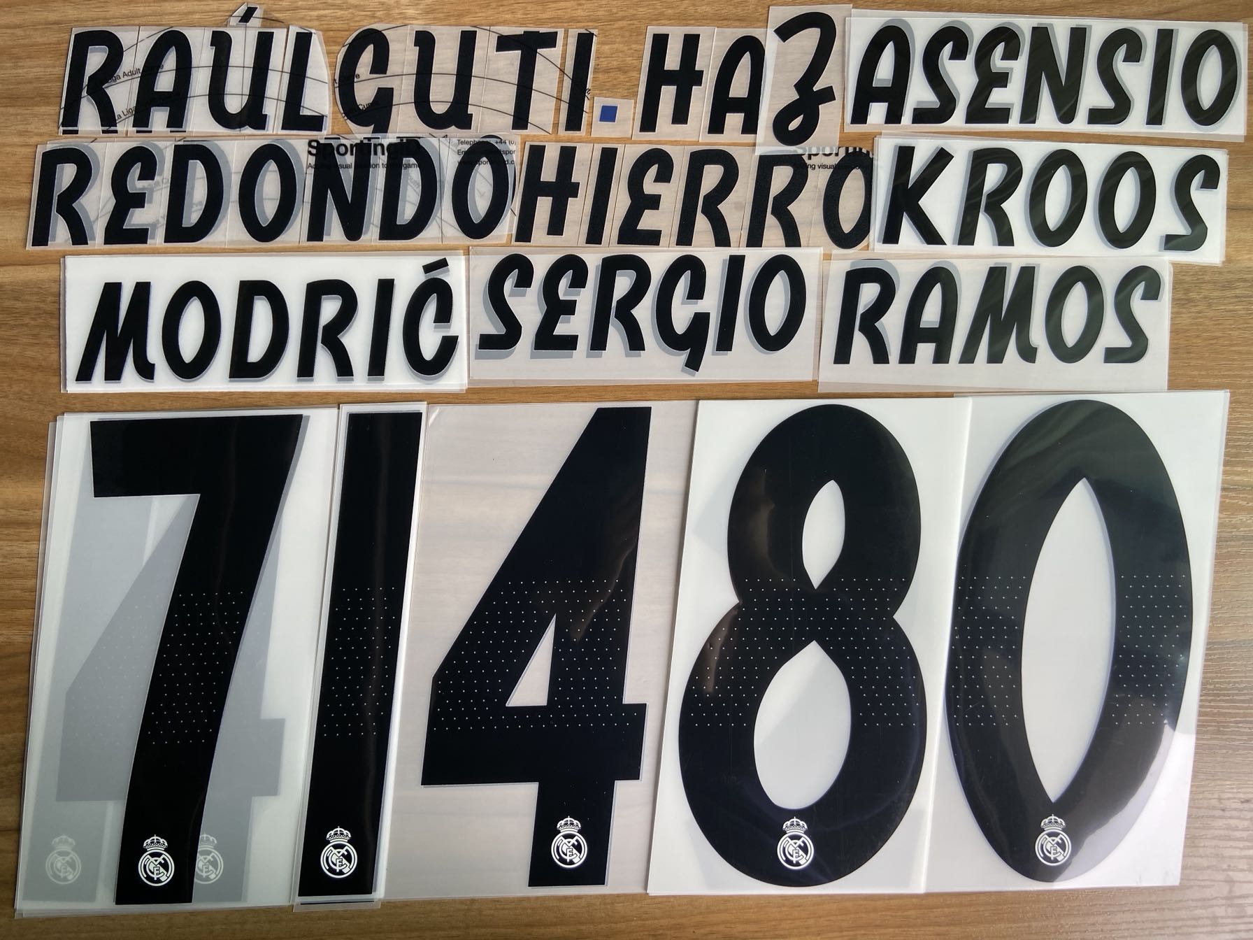 西甲皇马1819赛季主场客场印字 内有多选 拉莫斯克罗斯 SpId官方 - 图0