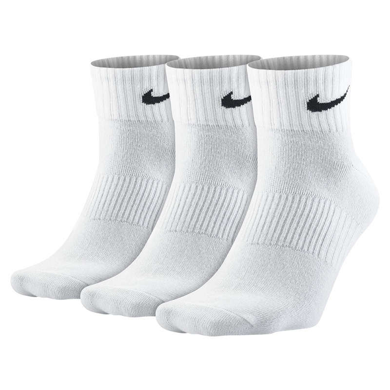 NIKE Nike moisture wicking soft black and white sports basketball men's and  women's long socks 3 pairs of SX7677 SX7676