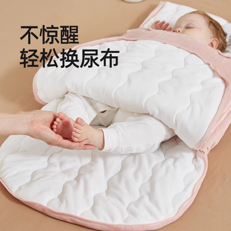 sunbuddy婴儿睡袋秋冬加厚新生儿抱被防踢被0-3岁宝宝防惊跳包被,淘宝优惠券,粉丝福利购,淘宝优惠卷