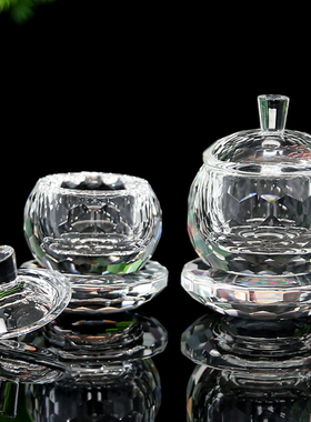 供佛水杯佛堂圣水杯供佛透明水晶