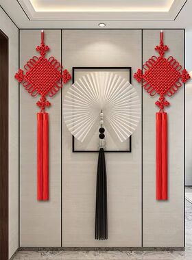 中国结挂件玄关平安节红色新年客厅大号高档门上高级入户门小装饰