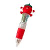 Students start school rewards small gifts fruit and vegetable mini four-color pen children's practical stationery prizes creative gifts for the whole class