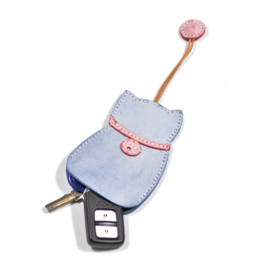 钥匙包女手工真皮通用抽拉式大容量汽车钥匙套收纳创意男简约家用