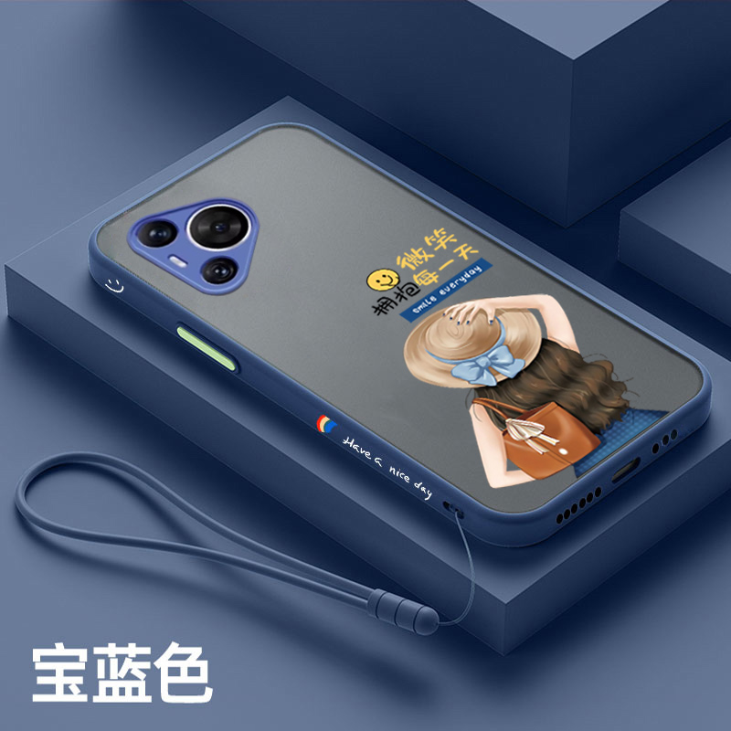 适用华为Pura70手机壳磨纱半透明pura70pro新款镜头全包70pro+防摔超薄高级外壳网红女款可爱个性创意硅胶壳