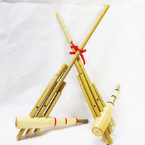 New small number six pipe with Lusheng pure handmade child stage performance props Lusheng instrument