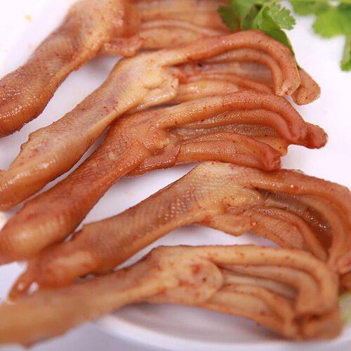 唐城老鸭熏鸭爪 真空包装三明特产小吃熏办公室零食熏鸭爪500g - 图3
