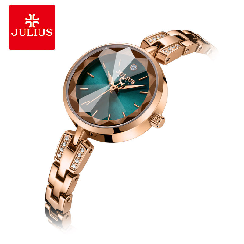 聚利时链带手表女中学生韩版简约时尚新款潮流防水石英表1103