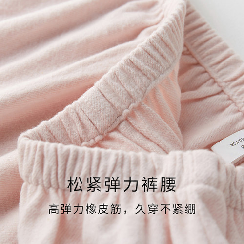 日式春秋全棉磨毛绒布睡衣男女士情侣长袖长裤家居服纯棉套装冬季 - 图2