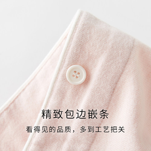 日式春秋全棉磨毛绒布睡衣男女士情侣长袖长裤家居服纯棉套装冬季 - 图1