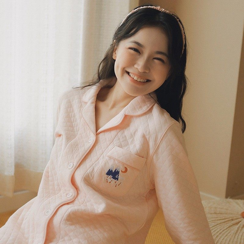 情侣睡衣男女纯棉秋冬韩版加厚三层保暖薄夹棉空气棉春秋家居服,淘宝优惠券,粉丝福利购,淘宝优惠卷