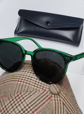 偏光复古风板材小脸太阳镜