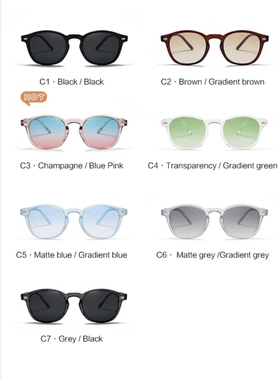 新款欧美偏光太阳镜海洋片韩版时尚GM墨镜男TR90街拍网红眼镜