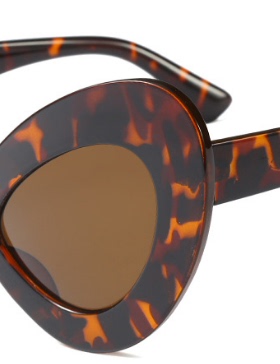 猫眼欧美板材蝶形小脸太阳镜