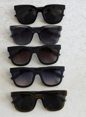 休闲新款大方框TR90轻偏光太阳眼镜潮男女网红素颜街拍墨镜ins