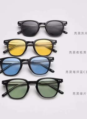 墨镜青少年偏光黑框太阳镜