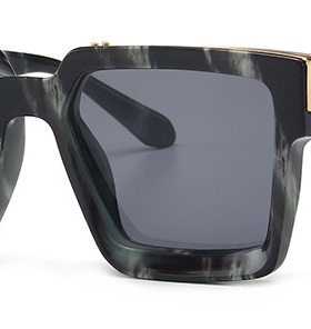 大脸韩版方框开车太阳镜