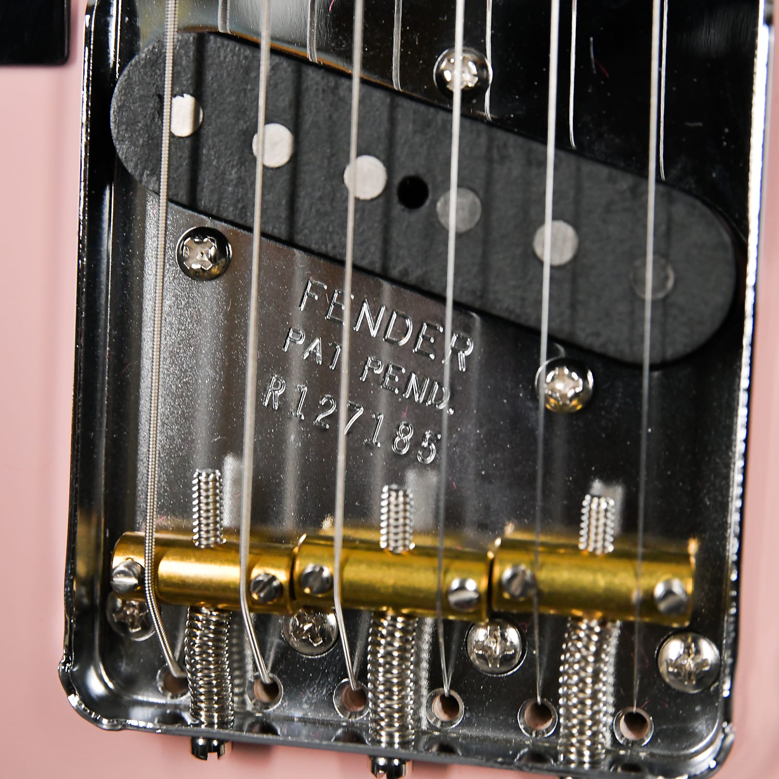 Fender Custom Shop 1952 Tele NOS 枫木指板shell Pink美产 - 图2