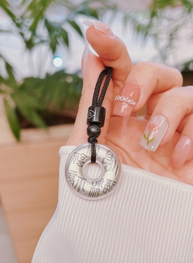 999纯银项链五福平安扣实心复古法银吊坠圆牌挂件男女本命年礼物