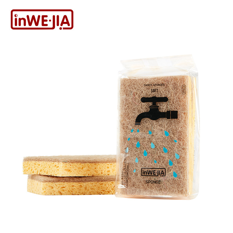 木浆棉洗碗厨房用海绵擦清洁洗碗布 inwejia百洁布