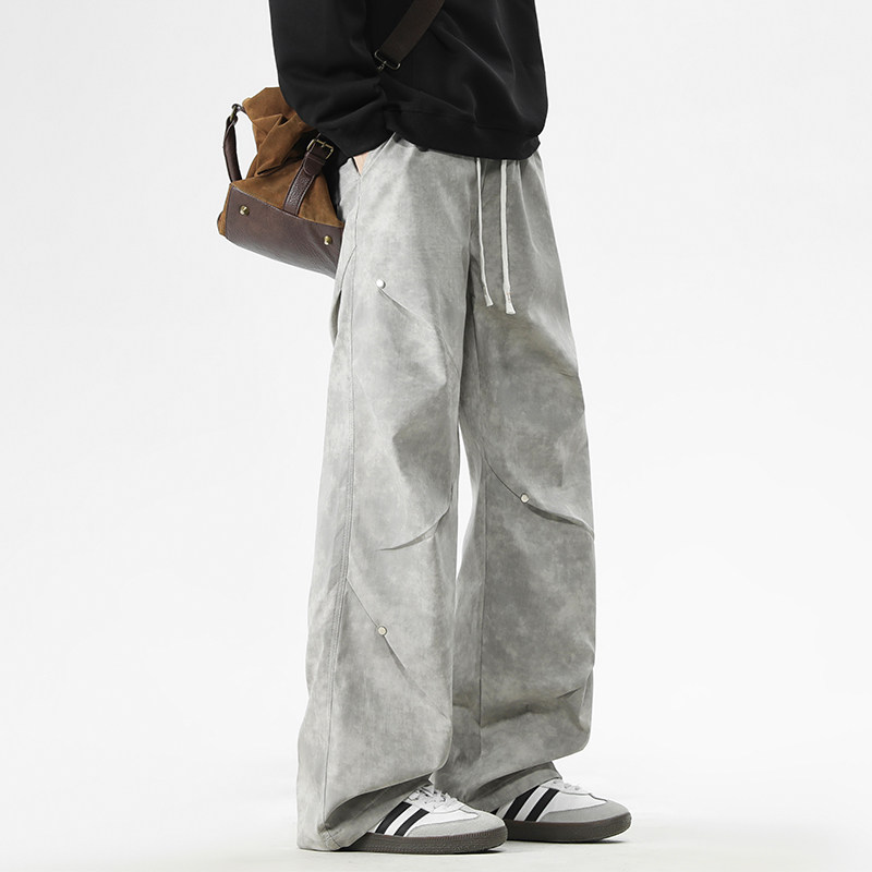 美式弯刀牛仔裤男士宽松春季新款大码加肥加大码伞兵休闲长裤男款,淘宝优惠券,粉丝福利购,淘宝优惠卷