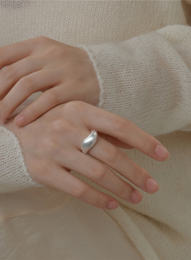 梵灵小众设计金银错撞色几何戒指