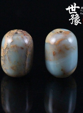 diy天然寿山石文玩鼓珠星月菩提