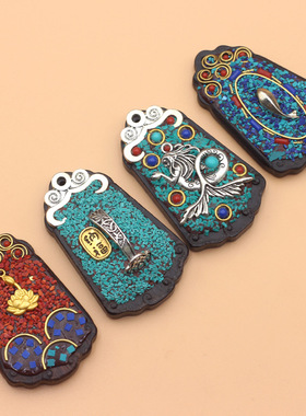 原创民族风黑檀木纳福尼泊尔项链