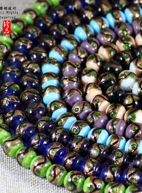 diy古法散珠日式琉璃饰品配件