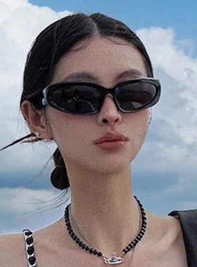 Y2K墨镜女士防紫外线高级感旅游拍照女款海边太阳眼镜潮酷飞行员