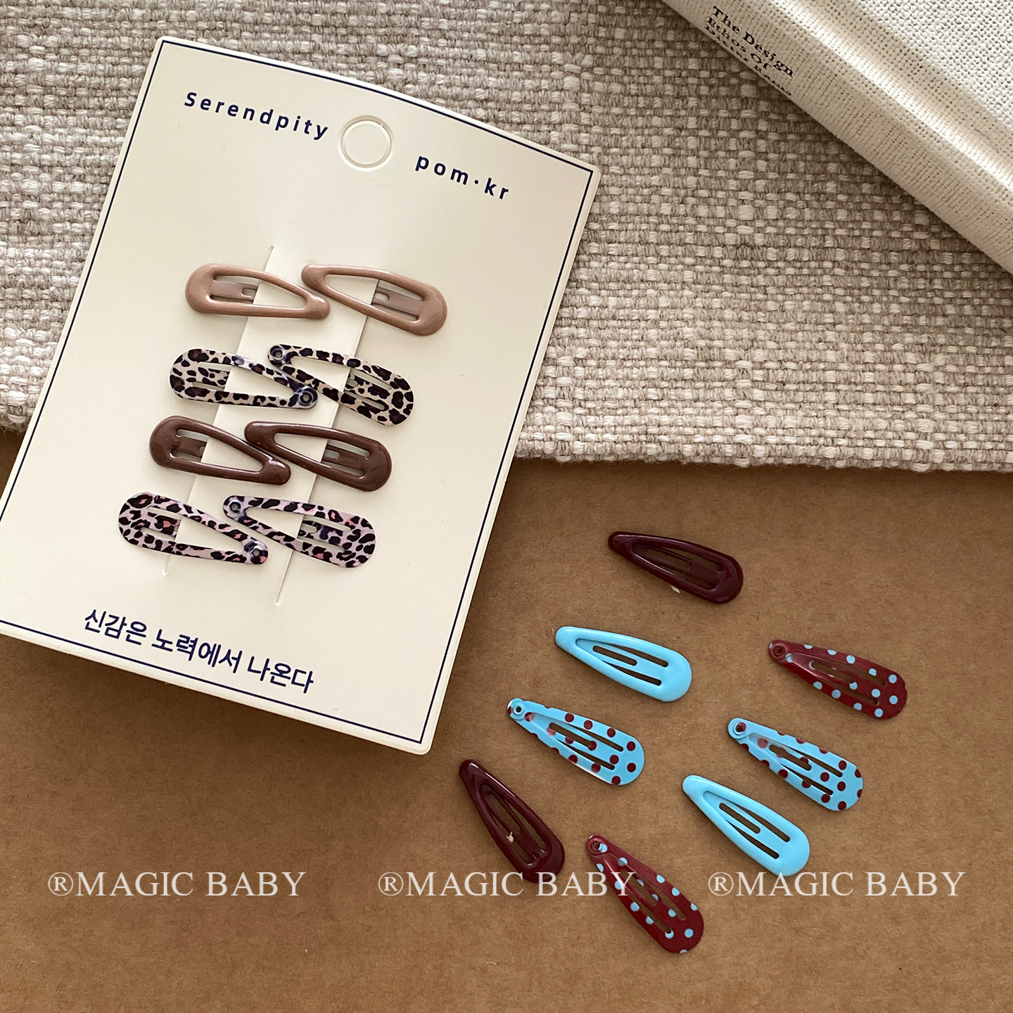 彩色可爱儿童发夹秋冬新款高级感豹纹夹子宝宝发卡女童刘海夹头饰 - 图2