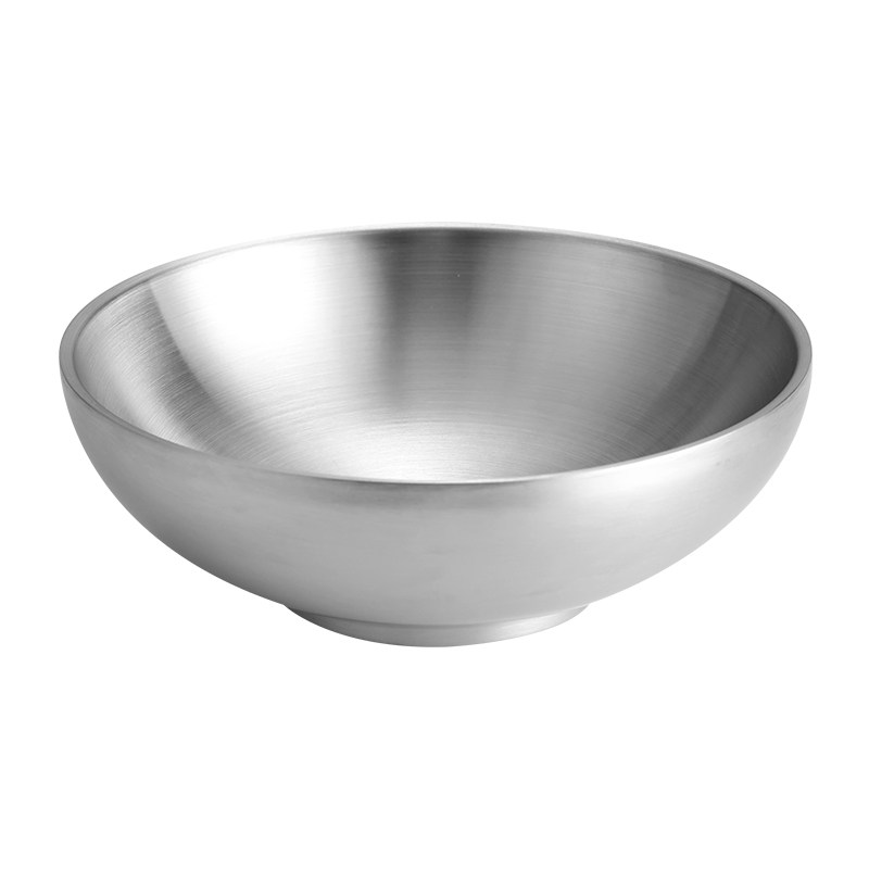 金色不锈钢韩式冷面碗拌饭汤碗沙拉碗泡面创意大碗饭碗拌面斗笠碗