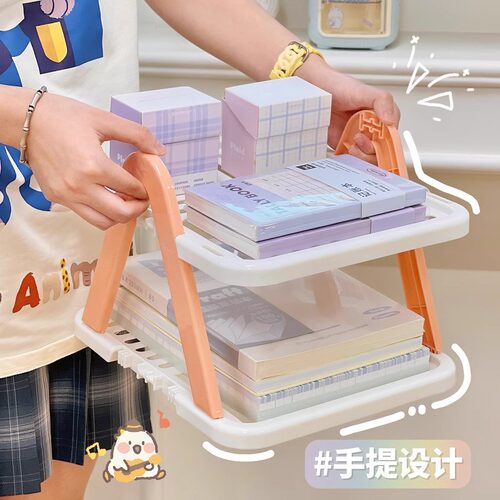 桌上置物架卫生间浴室沥水化妆品收纳架简约多层桌面整理陈列架子 - 图1