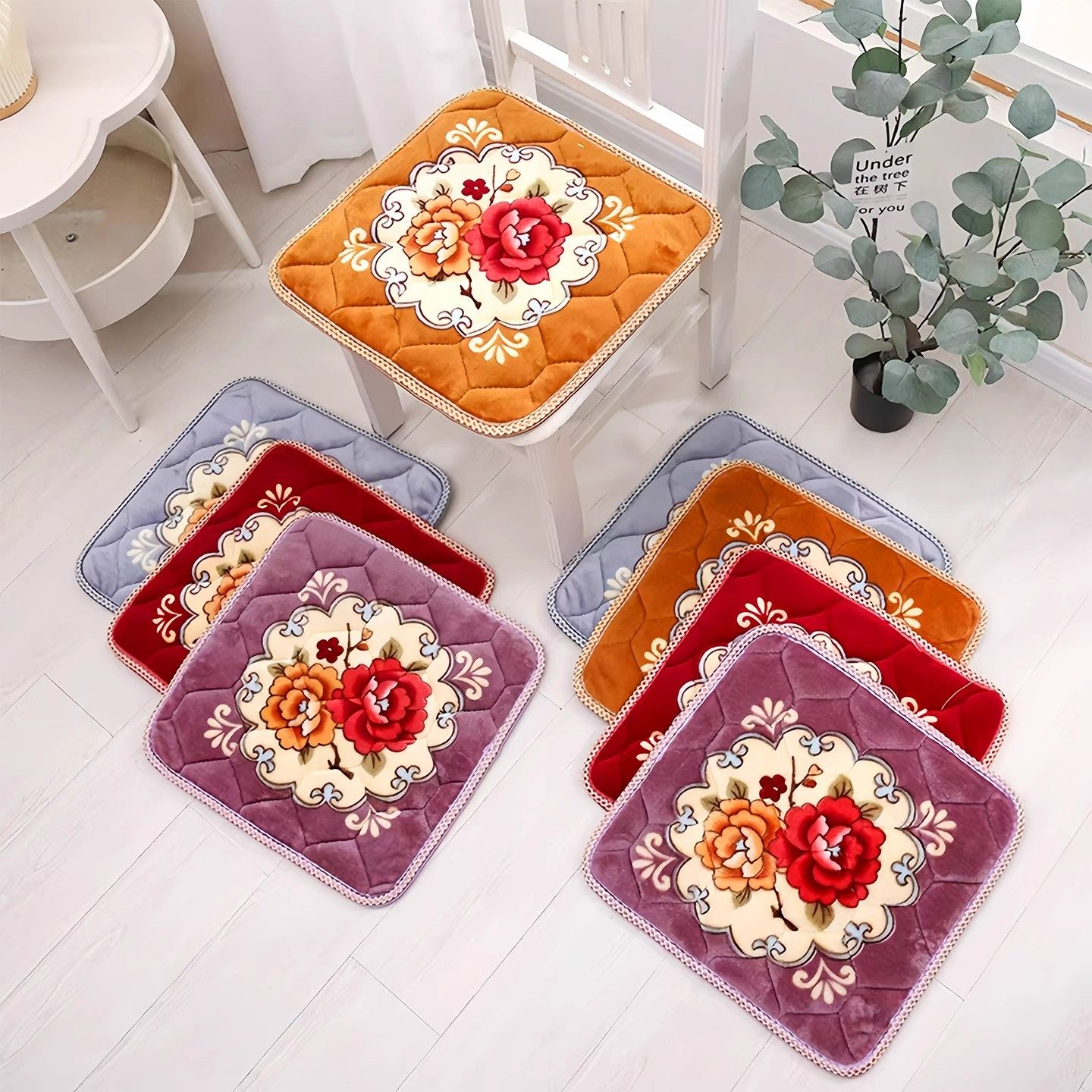 秋冬坐垫椅垫餐椅垫家用加厚凳子垫简约椅子垫屁股垫防滑坐垫学生,淘宝优惠券,粉丝福利购,淘宝优惠卷