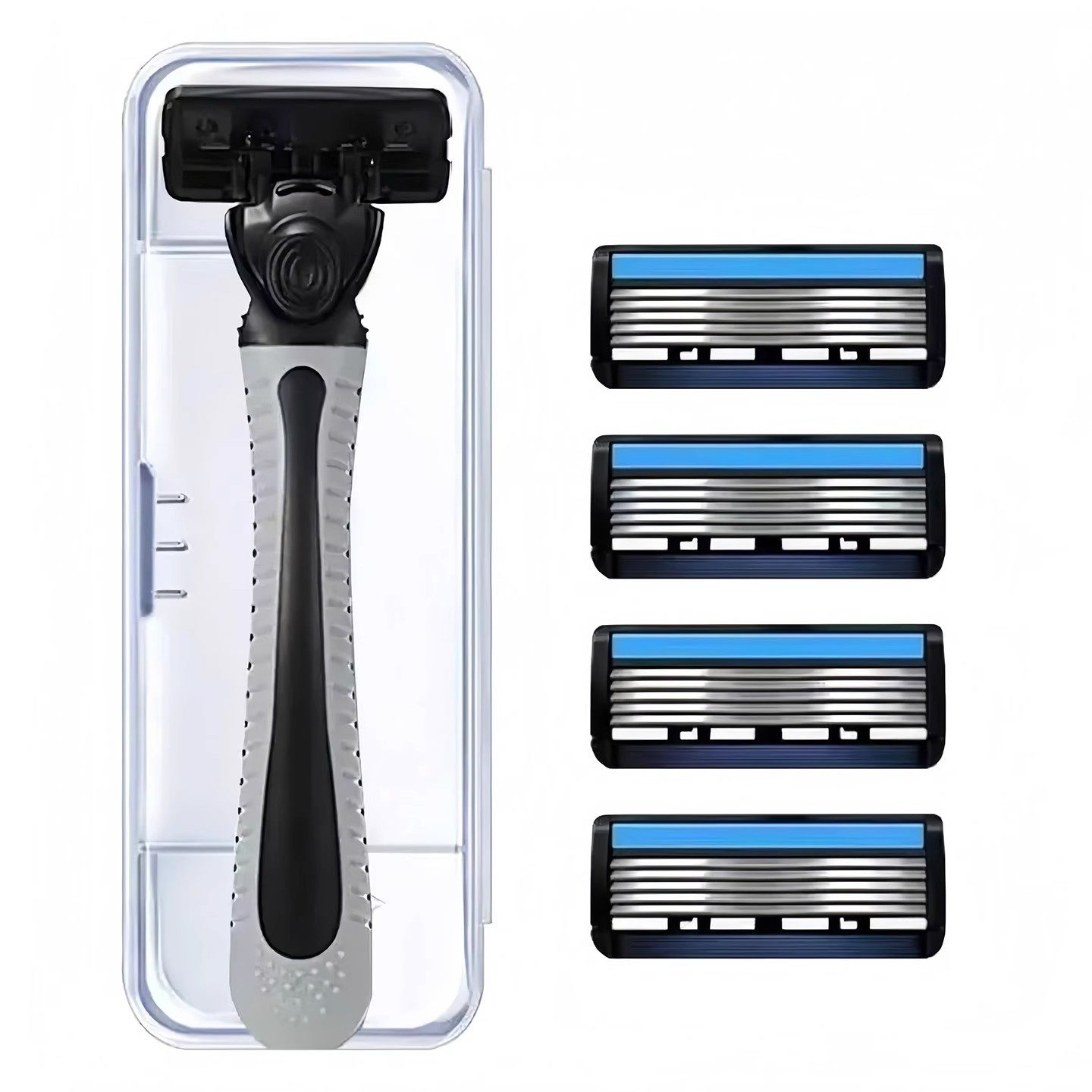 新款六层刀片男士手动剃须刀六层剃须刀片家用老式胡子刀便携,淘宝优惠券,粉丝福利购,淘宝优惠卷