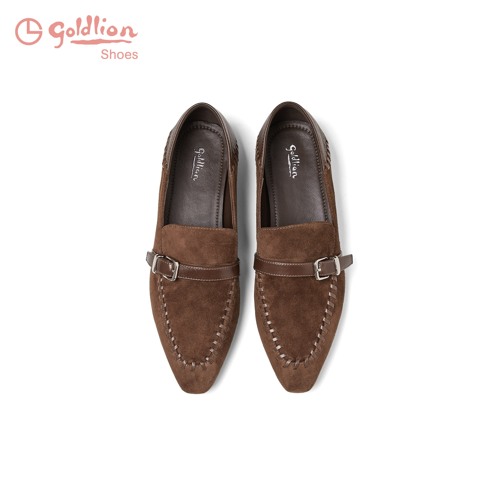 金利来一脚蹬乐福鞋女2025秋季新款女鞋老钱风舒适低跟尖头单鞋女,淘宝优惠券,粉丝福利购,淘宝优惠卷