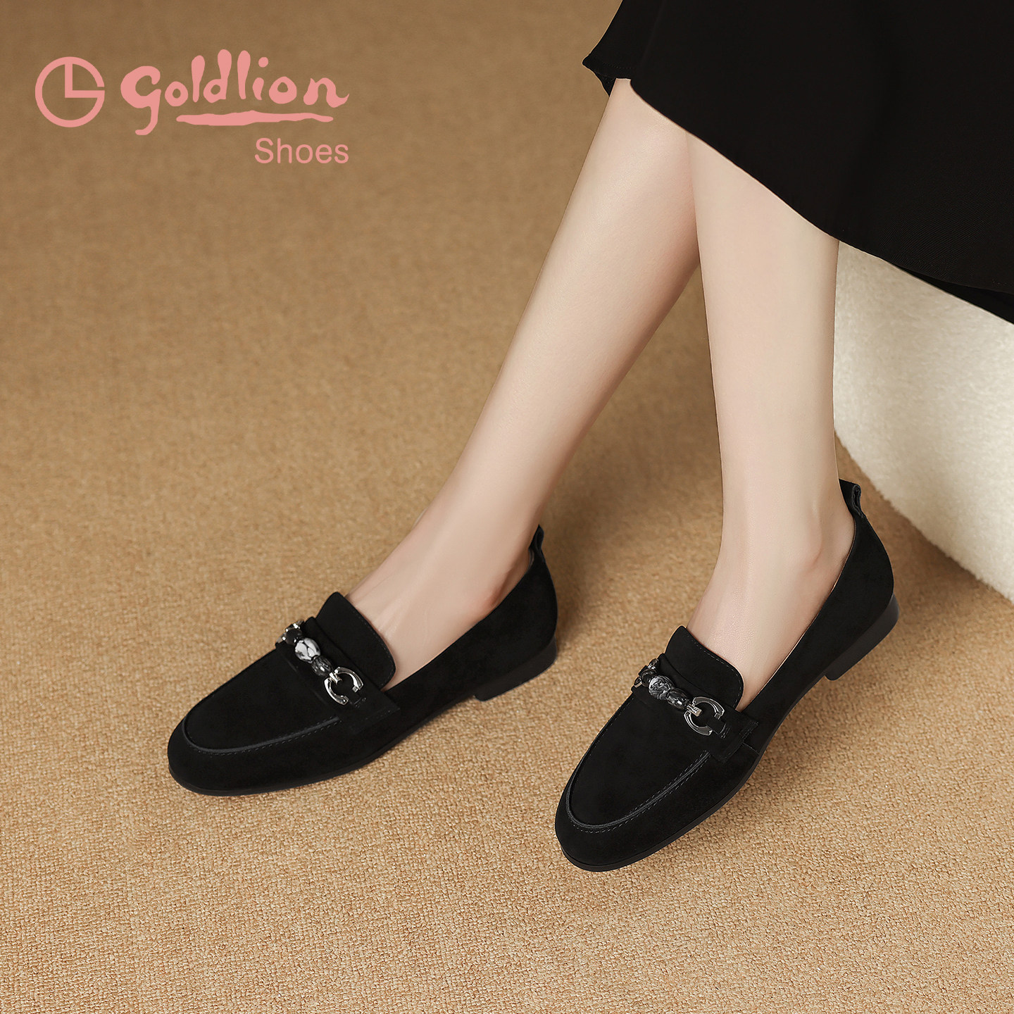 金利来女鞋2025秋冬新款低跟不累脚通勤工作鞋一脚蹬深口单鞋JJ,淘宝优惠券,粉丝福利购,淘宝优惠卷