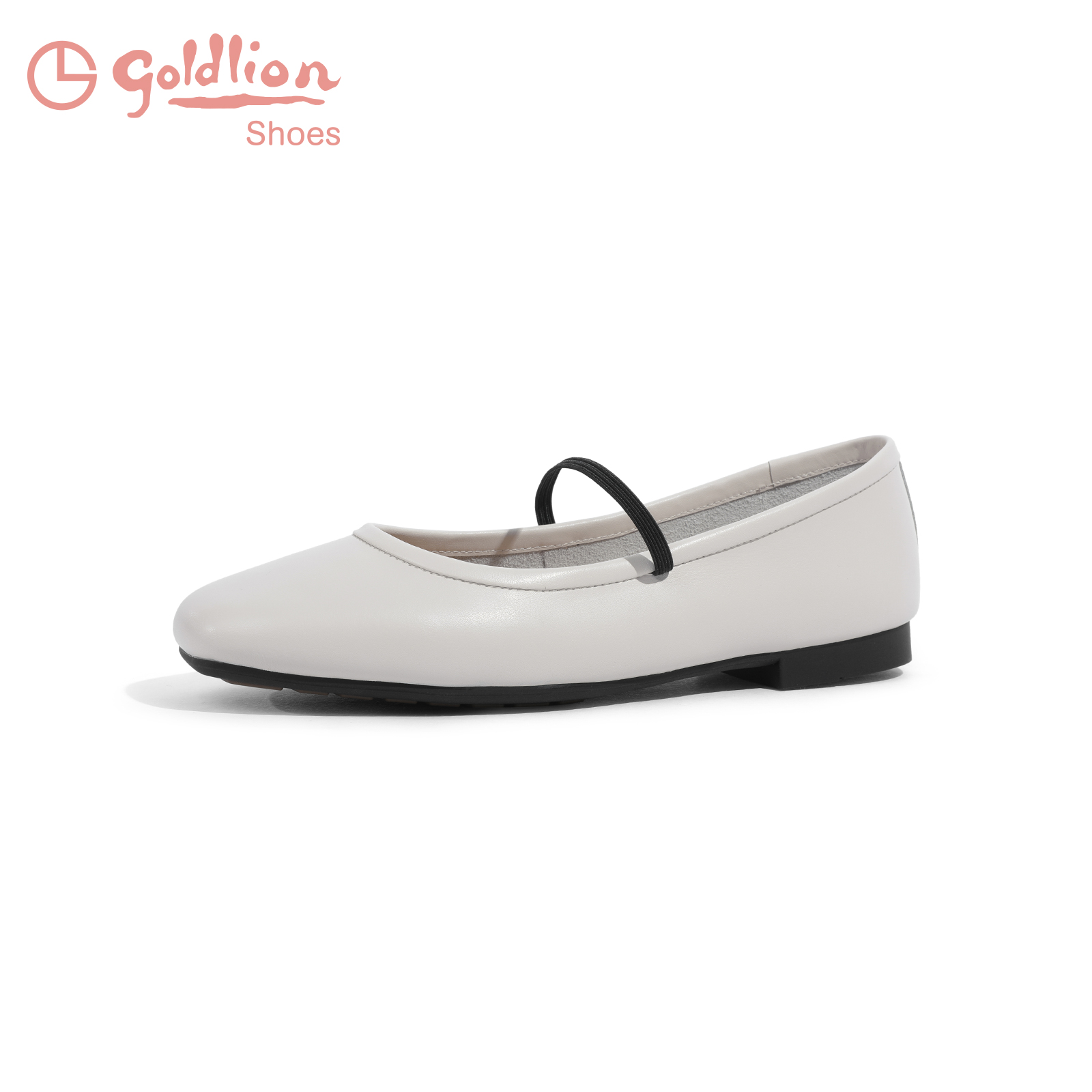 金利来玛丽珍鞋春秋女鞋法式优雅芭蕾鞋子舒适真皮浅口单鞋女平底 - 图0