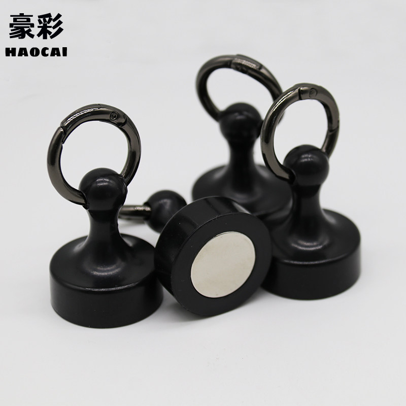 彩色强磁扣 渔具手套对吸磁力扣天幕拔箭胶磁铁扣带钥匙圈吸铁石,淘宝优惠券,粉丝福利购,淘宝优惠卷