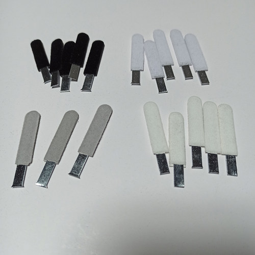 可定制长毛绒项链挂勾珠宝首饰内衬包绒铁片戒指耳钉盒配件 - 图1
