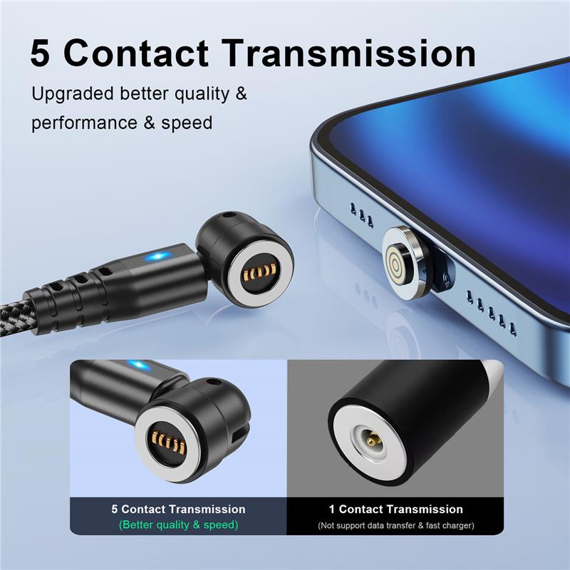 USLION 540 Rotate 5A Magnetic Cable Fast Charging Micro USB - 图1