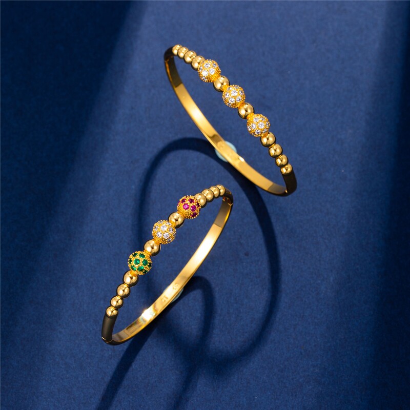 越南沙金古法女仿真999传承手镯 冠泰饰品手镯