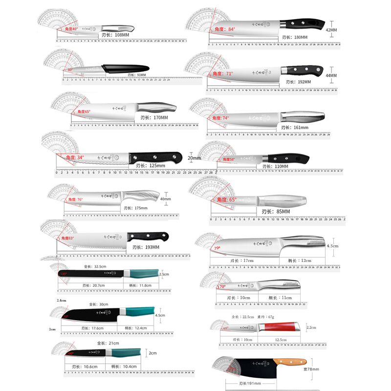 十八子作水果刀家用瓜果刀长款水果刀商用切瓜刀专业宿舍小刀具-图3