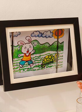 翻盖相框亚马逊跨境A3A48.5x11儿童画展示画框储存KidsArt磁吸画